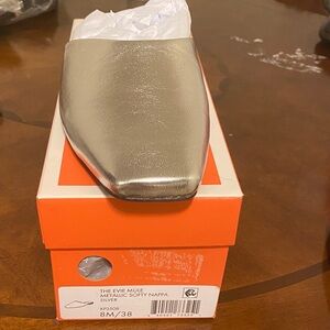 Katy Perry Collections Shiny Silver Mules